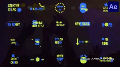 Creative Titles for After Effects Titles template preview