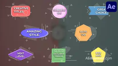 Creative Titles for After Effects Titles template preview