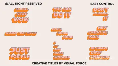 Creative Titles V2.0 | AE broadcast-packages template preview