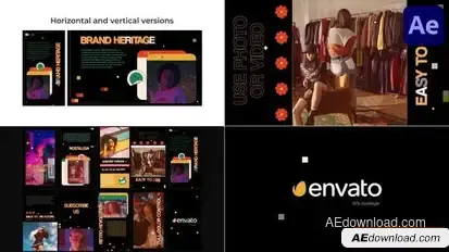 Creative Trendy Slideshow for After Effects Openers template preview