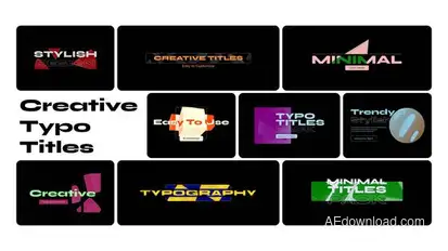 Creative Typo Titles Titles template preview