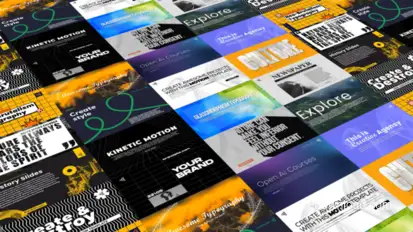 Typography Slides Titles template preview