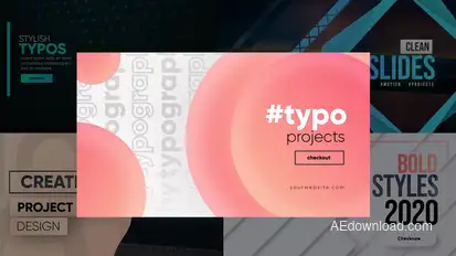 Creative Typography Pack Elements template preview