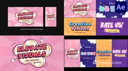 Creative Typography Slides And Stories | After Effects Openers template preview