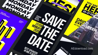 Creative Typography Stories Product Promo template preview