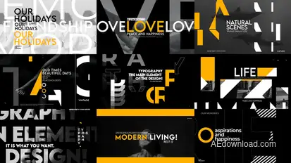 Creative Typography Titles Titles template preview
