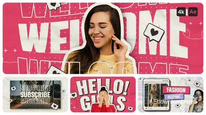 Creative Youtube Opener - Collage Intro Openers template preview