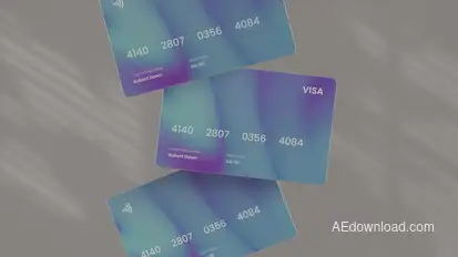 Credit Card Mockup Product Promo template preview