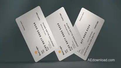 Credit Card Mockup Product Promo template preview