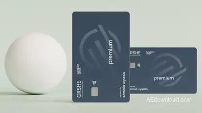 Credit Card Mockup Product Promo template preview