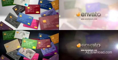 Credit Debit Prepaid Card Logo Reveal Logo Stings template preview