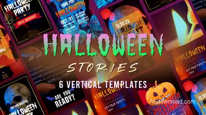 Creepy Halloween Stories Product Promo template preview