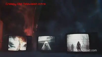 Creepy Old Television Intro Openers template preview