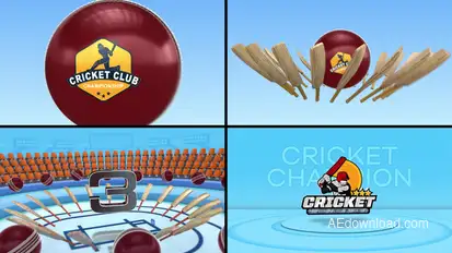 Cricket Countdown Elements template preview