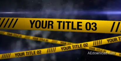 Crime Scene broadcast-packages template preview