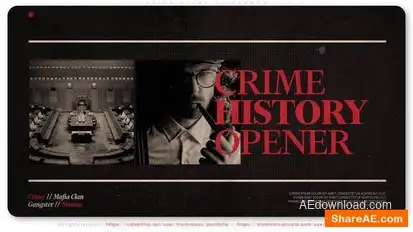 Crime Story Slideshow Openers template preview