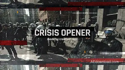 Crisis Opener / Dynamic Grunge Slideshow / Riot and Rebellion / Revolt and Protest / Cataclysm Openers template preview