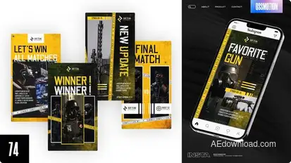 CrossFire E-sport Reels Product Promo template preview