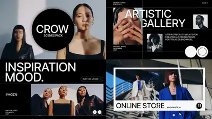 Crow - Scenes Pack Product Promo template preview