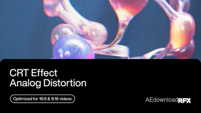 CRT Effect Overlay Elements template preview
