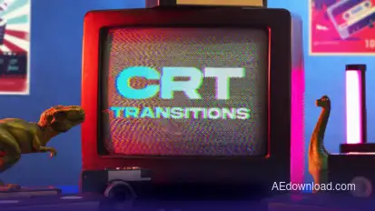 CRT Transitions Elements template preview