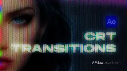 CRT Transitions for After Effects Elements template preview