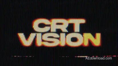 CRT Typography Titles template preview