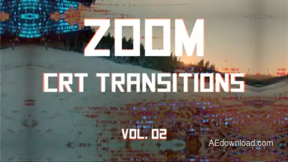 CRT Zoom Transitions Vol. 02 Elements template preview