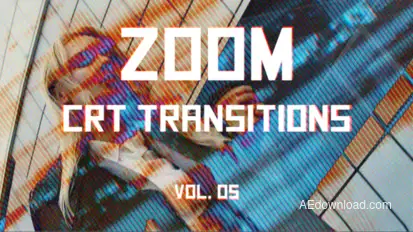 CRT Zoom Transitions Vol. 05 Elements template preview