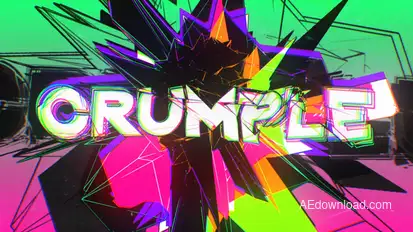 Crumple Crash Title Opener Titles template preview