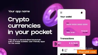 Crypto App Promo Openers template preview