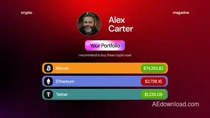 Crypto Infographics Infographics template preview