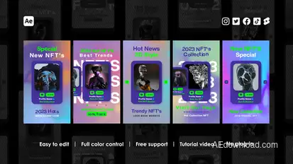 Crypto Instagram Reels Product Promo template preview