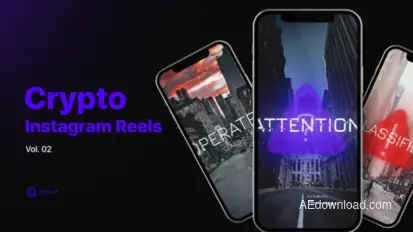 Crypto Instagram Reels Vol. 02 Video Displays template preview