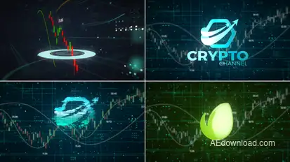 Crypto Logo Reveal Logo Stings template preview