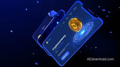 Cryptocurrency Product Promo template preview