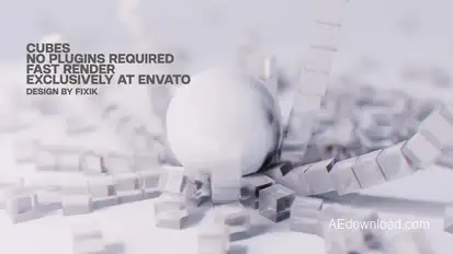 Cubes | AE Openers template preview