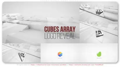 Cubes Array Logo Reveal Logo Stings template preview