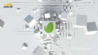 Cubic Explosion Logo Logo Stings template preview