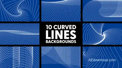 Curved Lines Backgrounds Elements template preview