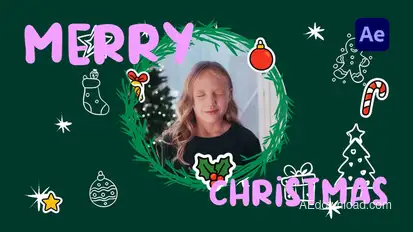 Cute Holiday Christmas Intro Openers template preview