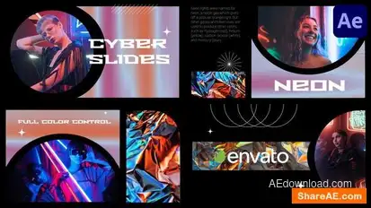Cyber City Slideshow for After Effects Openers template preview