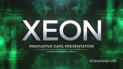 Cyber Data Slideshow Video Displays template preview