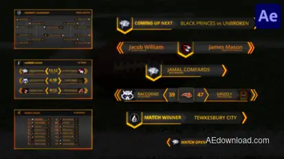 Cyber Games Lower Thirds | After Effects Elements template preview