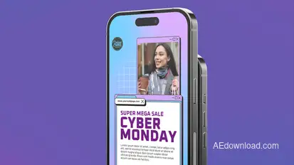 Cyber Monday Vertical Promo Product Promo template preview