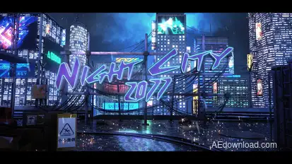 Cyber ​​Neon Logo Logo Stings template preview