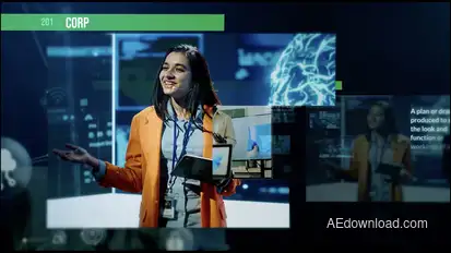 Cyber Security Slideshow Video Displays template preview