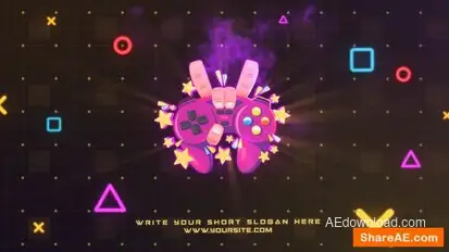 Cyber Smoke Logo Reveal Logo Stings template preview