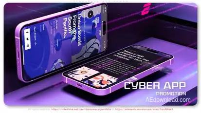 Cyberpunk App Promo Product Promo template preview