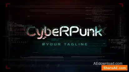 Cyberpunk Intro Openers template preview